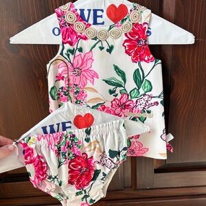 Lilly Pulitzer Baby Dress and Bloomers Set